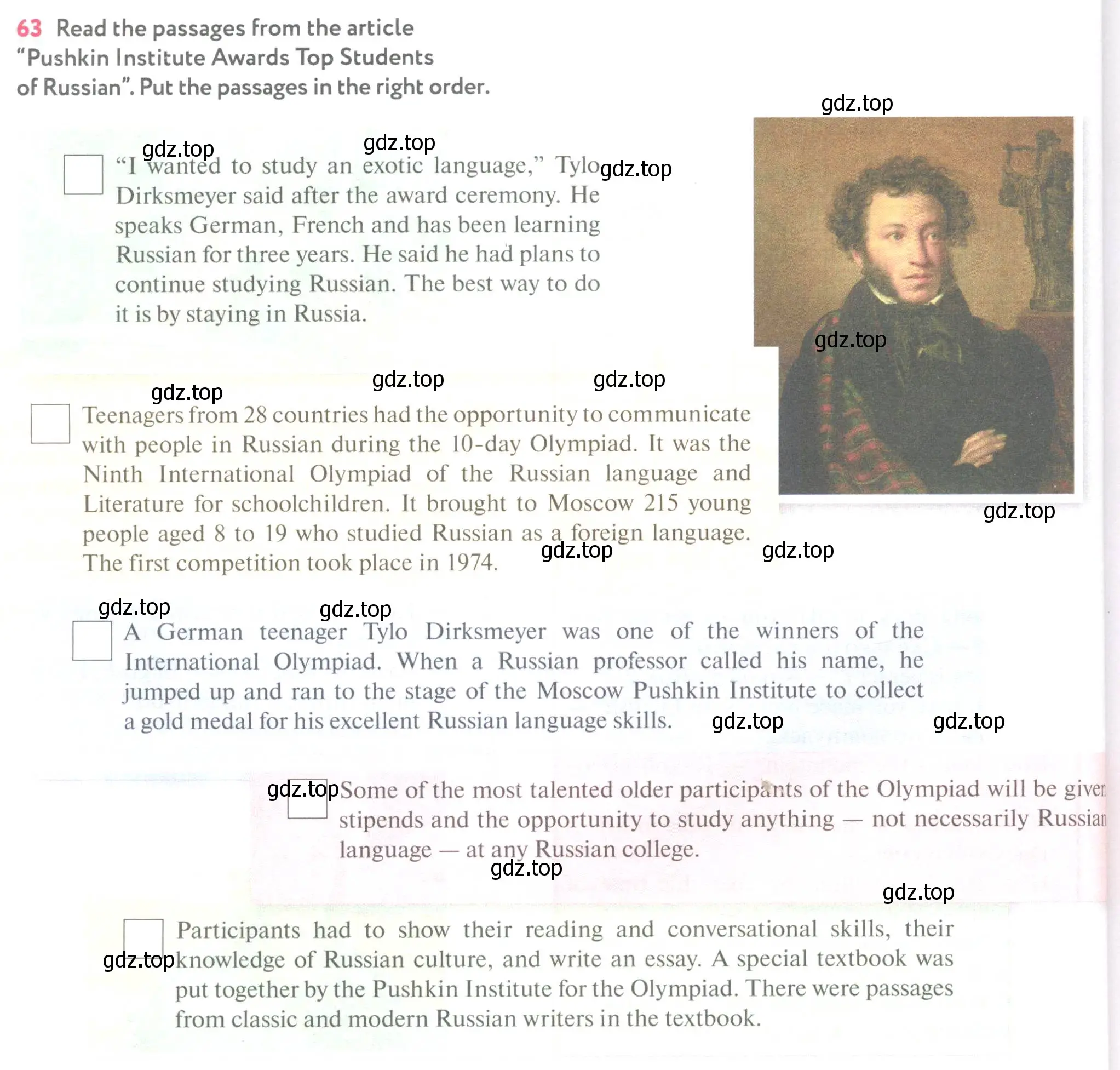 Условие номер 63 (страница 48) гдз по английскому языку 7 класс Биболетова, Трубанева, учебник