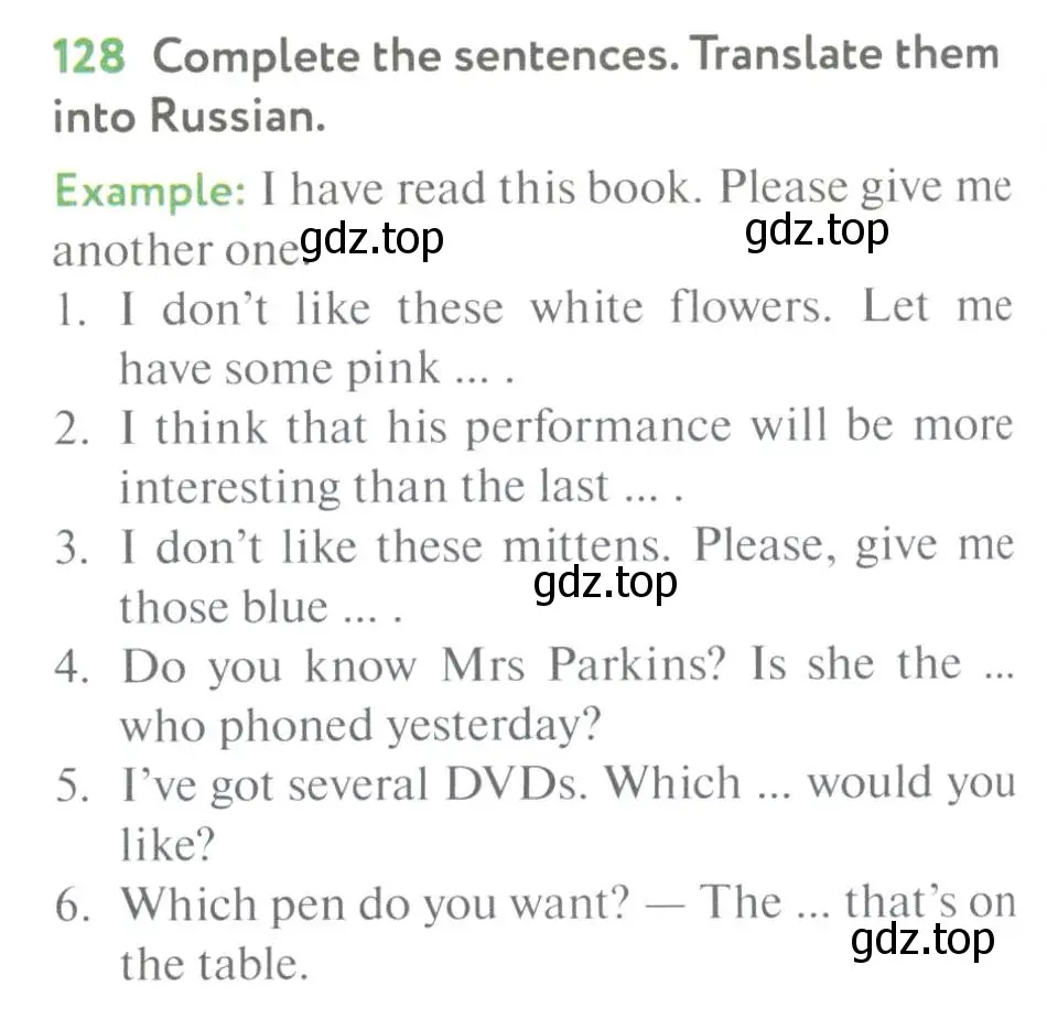 Условие номер 128 (страница 90) гдз по английскому языку 7 класс Биболетова, Трубанева, учебник