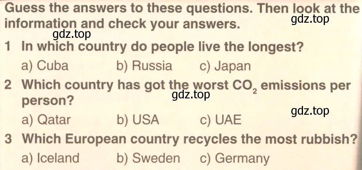 Условие  Environment quiz (страница 89) гдз по английскому языку 7 класс Комарова, Ларионова, учебник