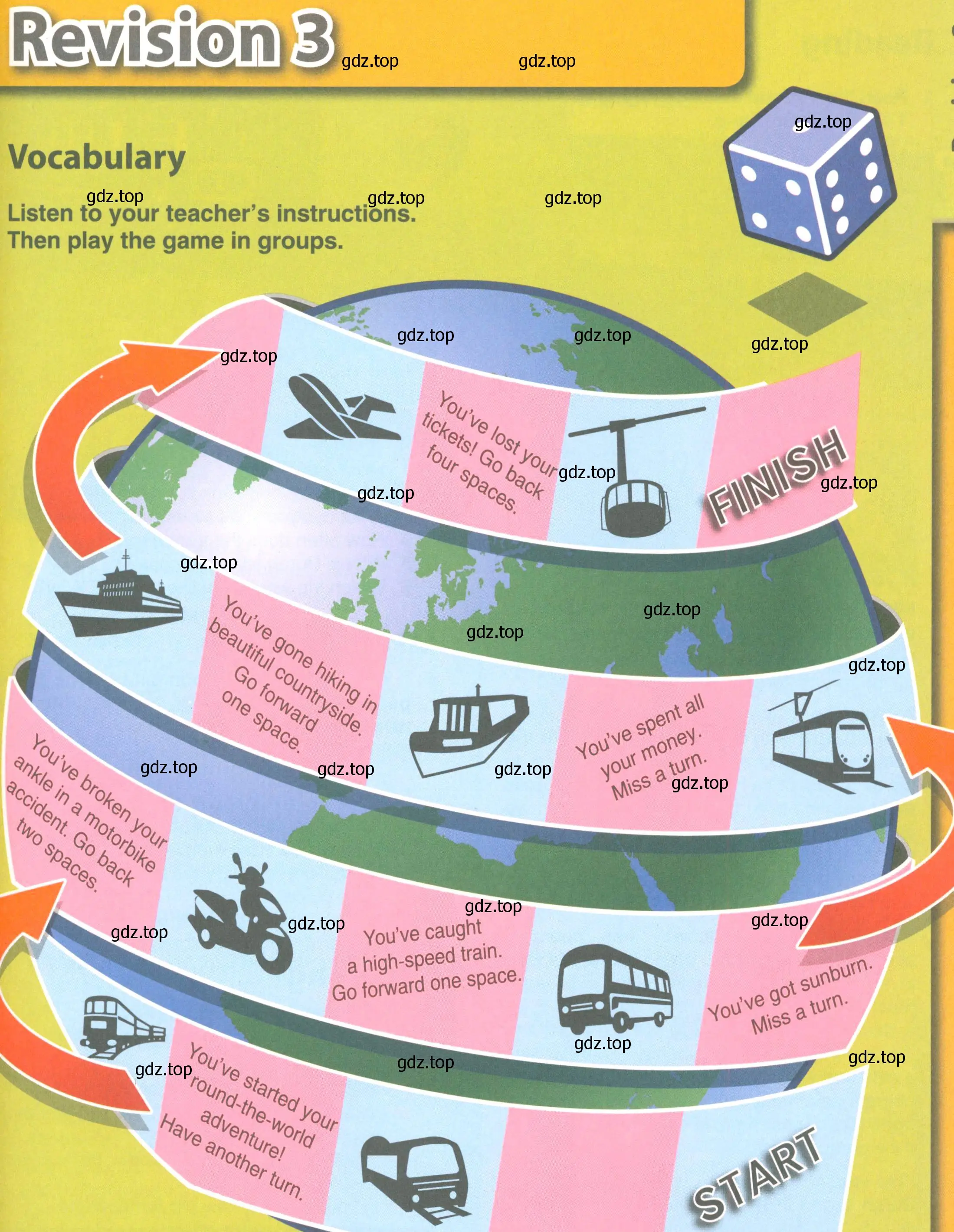 Условие  Vocabulary (страница 125) гдз по английскому языку 7 класс Комарова, Ларионова, учебник