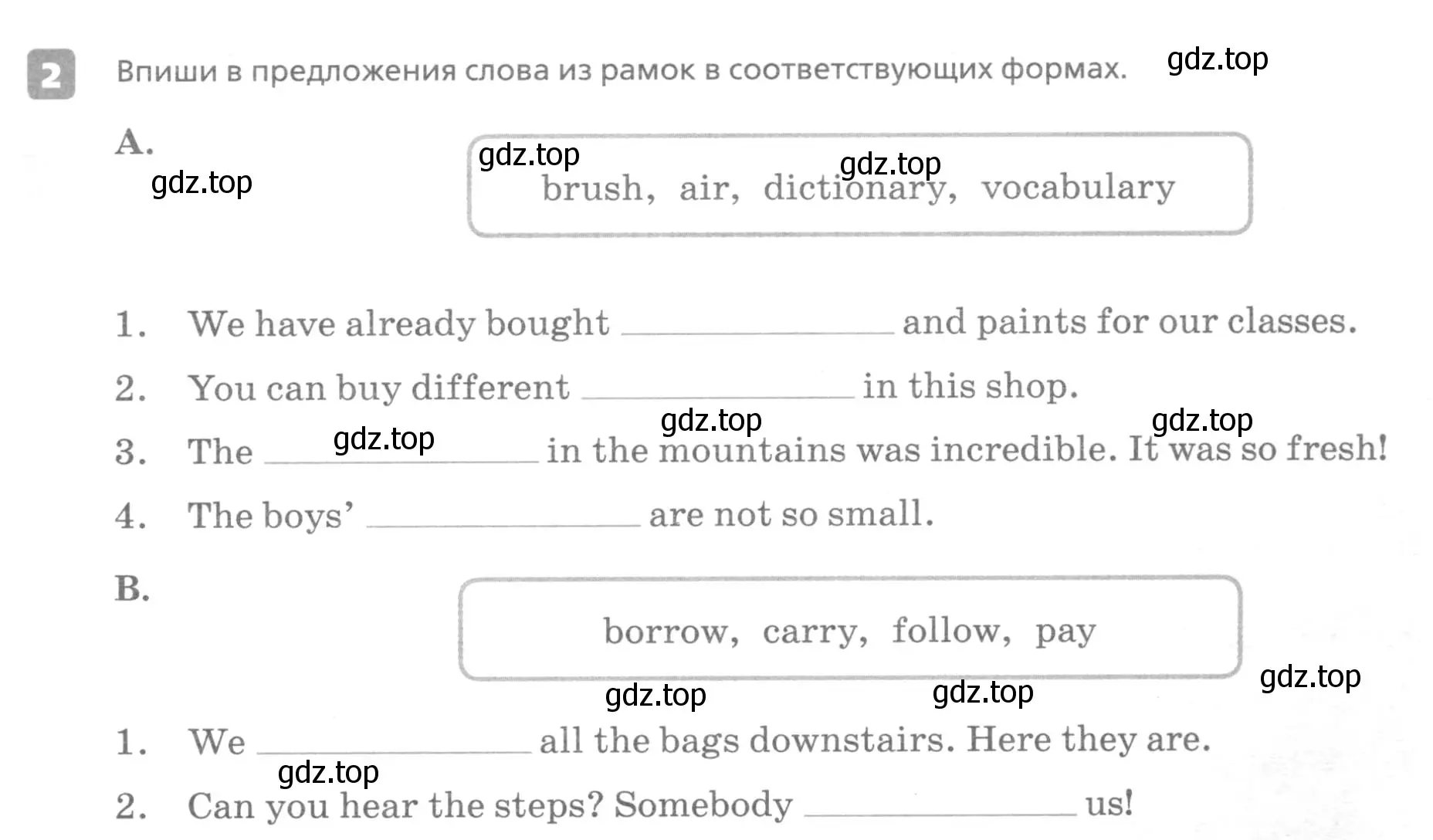 Условие номер 2 (страница 35) гдз по английскому языку 7 класс Афанасьева, Михеева, контрольные работы