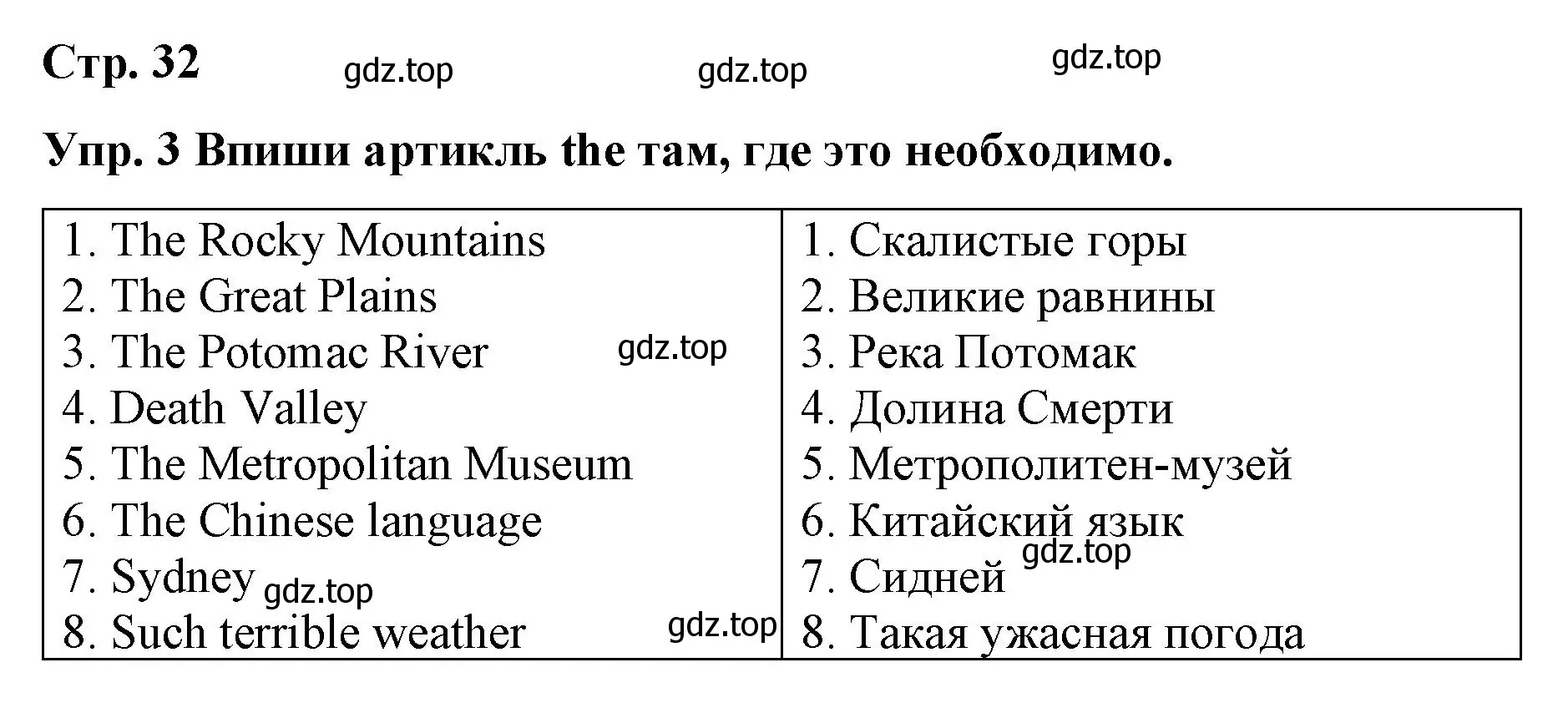 Решение номер 3 (страница 34) гдз по английскому языку 7 класс Афанасьева, Михеева, контрольные работы