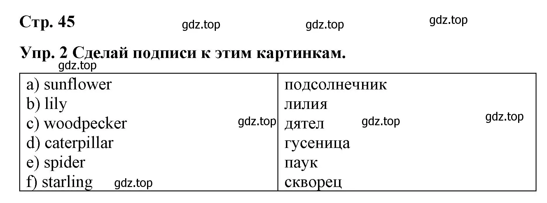 Решение номер 2 (страница 45) гдз по английскому языку 7 класс Афанасьева, Михеева, контрольные работы