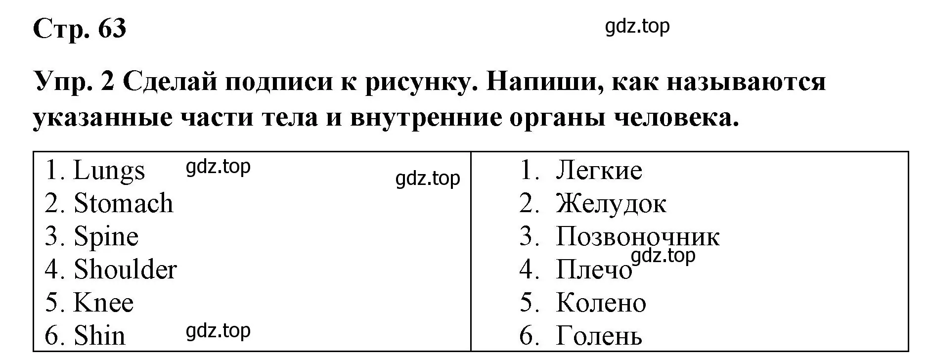 Решение номер 2 (страница 63) гдз по английскому языку 7 класс Афанасьева, Михеева, контрольные работы