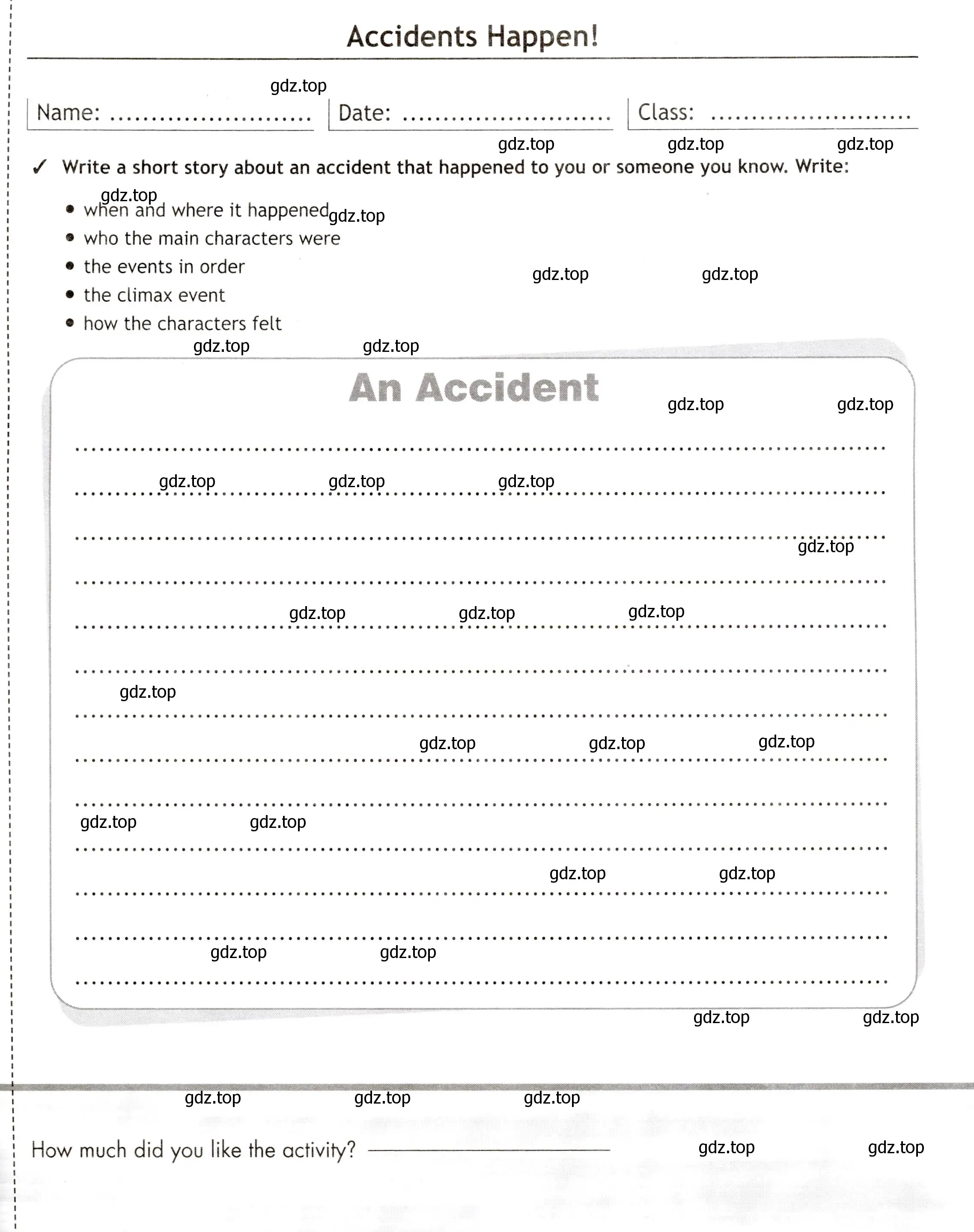 Условие  Accidents Happen! (страница 57) гдз по английскому языку 7 класс Ваулина, Дули, языковой портфель