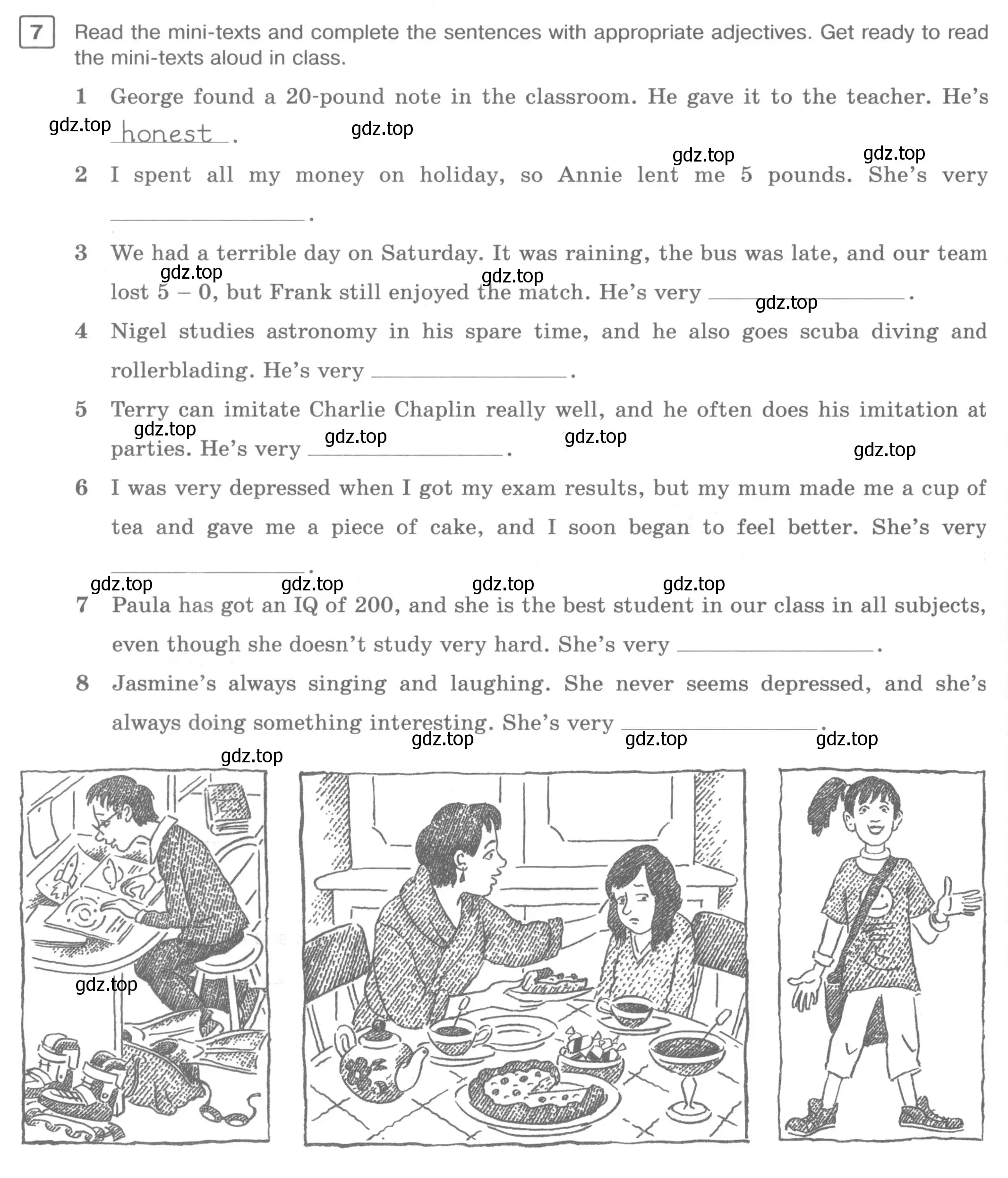 Условие номер 7 (страница 108) гдз по английскому языку 7 класс Вербицкая, Гаярдел, рабочая тетрадь