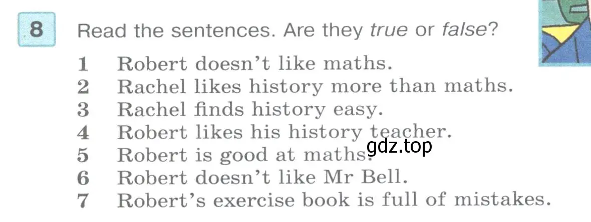 Условие номер 8 (страница 6) гдз по английскому языку 7 класс Вербицкая, Гаярдел, учебник 1 часть