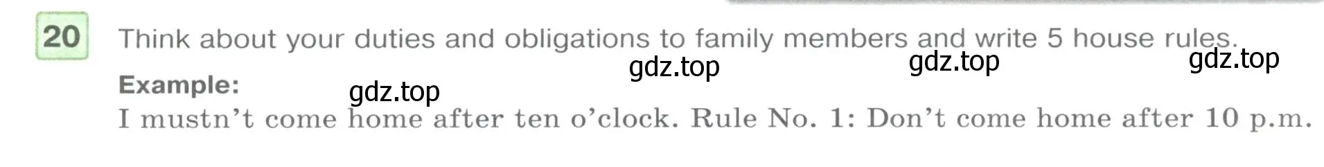 Условие номер 20 (страница 51) гдз по английскому языку 7 класс Вербицкая, Гаярдел, учебник 1 часть