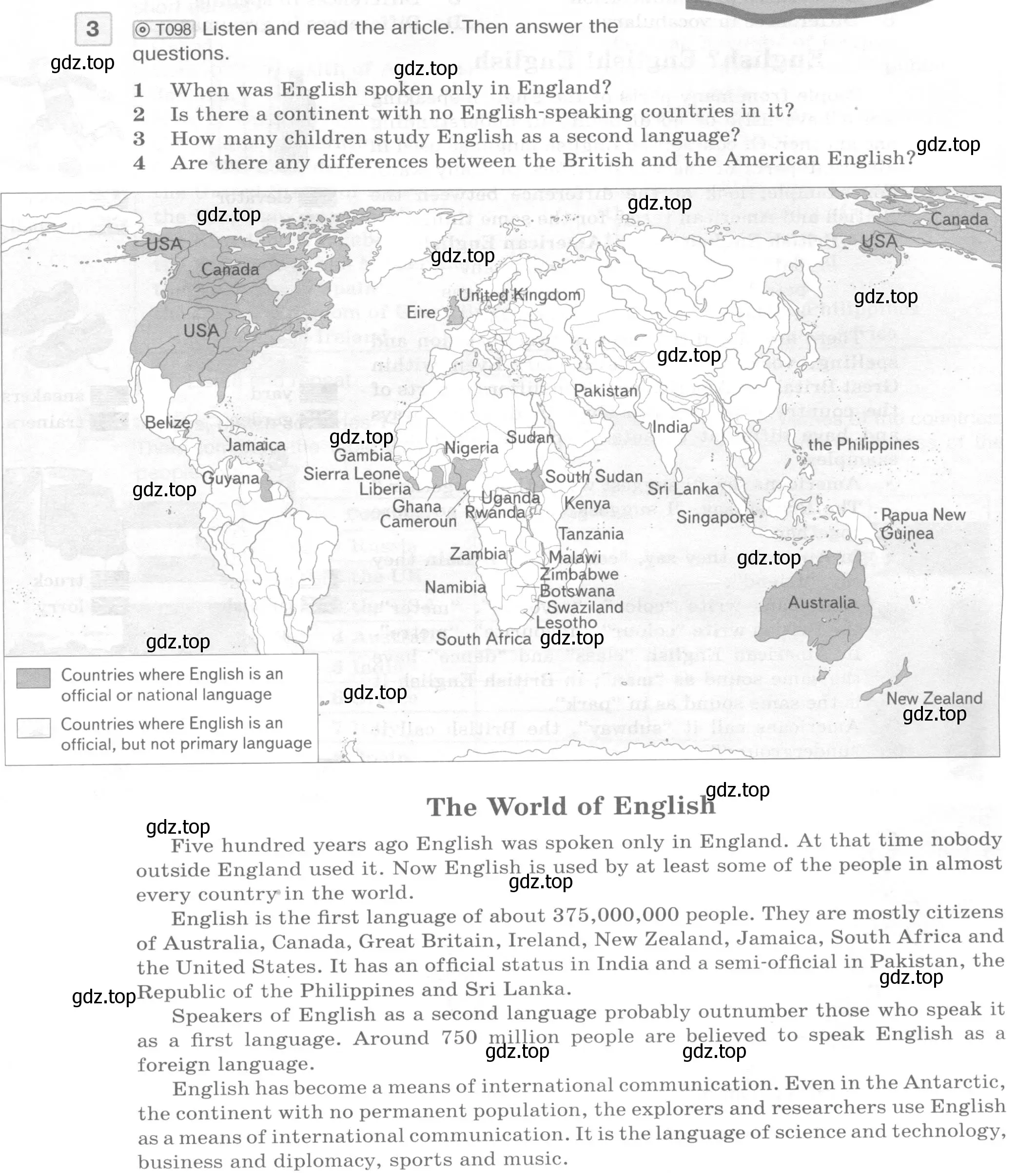 Условие номер 3 (страница 57) гдз по английскому языку 7 класс Вербицкая, Гаярдел, учебник 2 часть