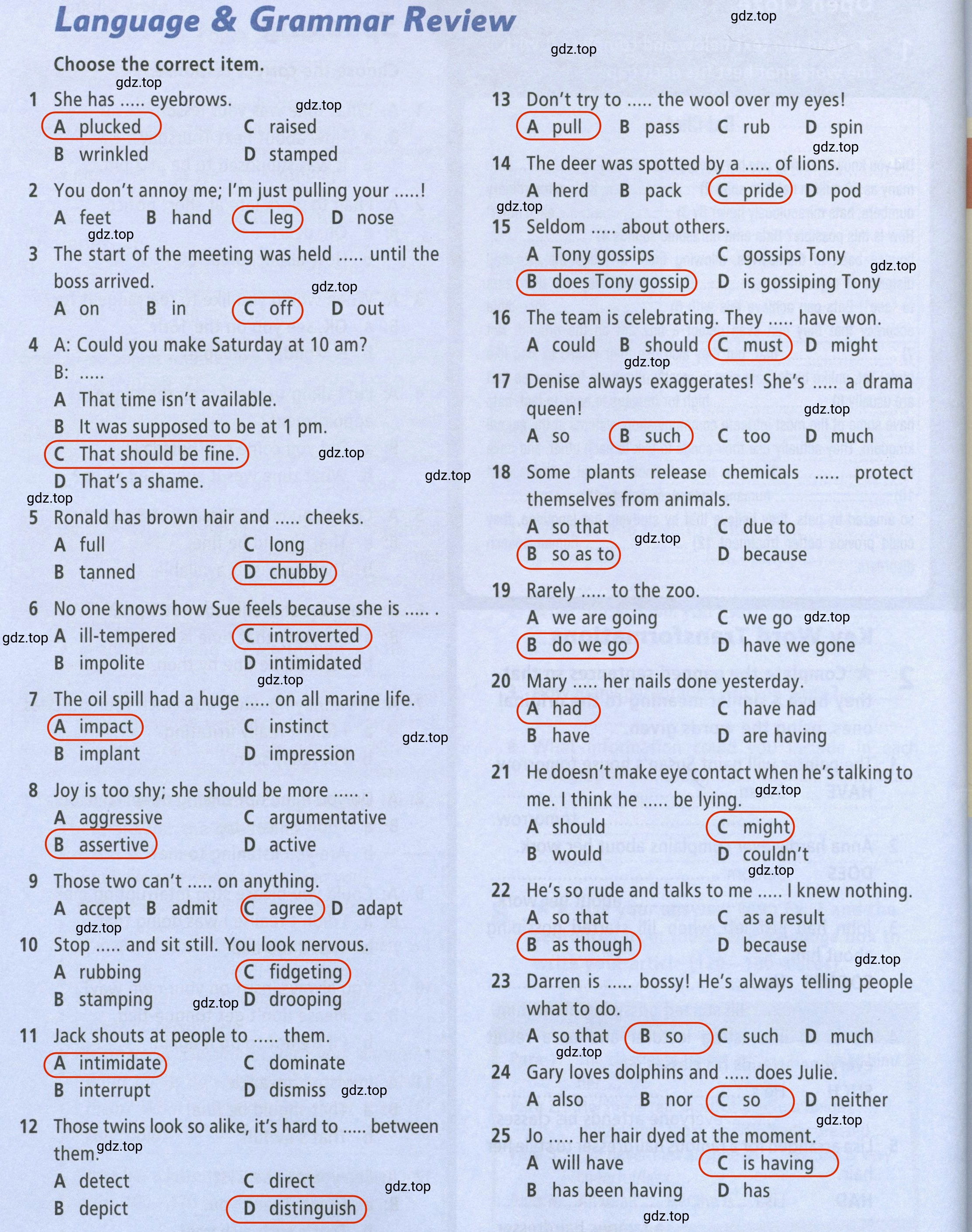 Решение 2. Language & Grammar Review (страница 84) гдз по английскому языку 8 класс Баранова, Дули, рабочая тетрадь