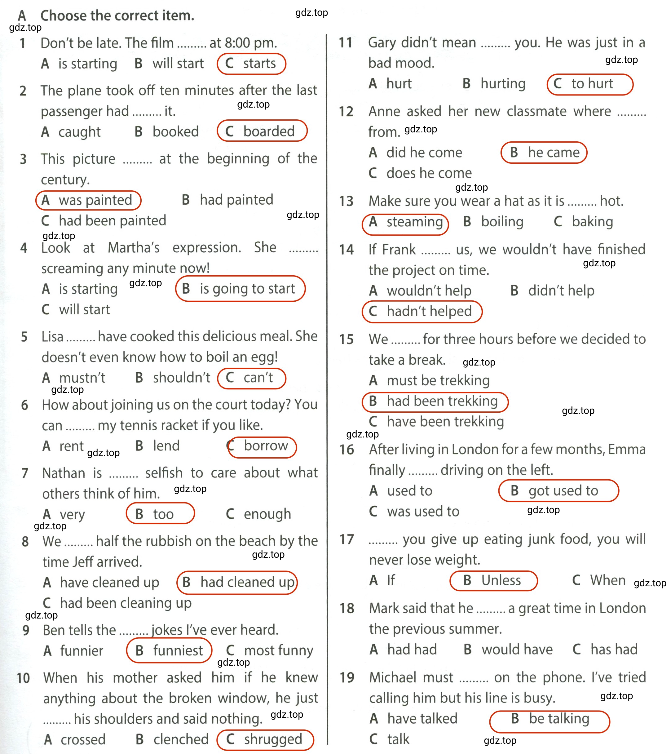 Решение 2.  A (страница 47) гдз по английскому языку 8 класс Ваулина, Дули, контрольные задания