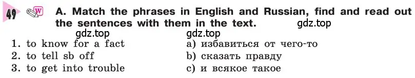 Условие номер 49 (страница 30) гдз по английскому языку 8 класс Афанасьева, Михеева, учебник