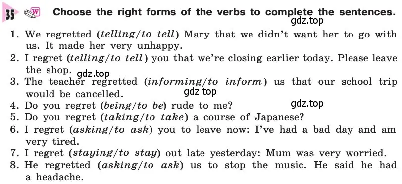 Условие номер 35 (страница 237) гдз по английскому языку 8 класс Афанасьева, Михеева, учебник