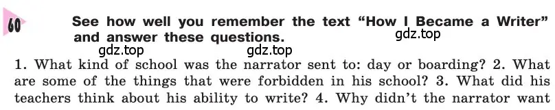 Условие номер 60 (страница 252) гдз по английскому языку 8 класс Афанасьева, Михеева, учебник