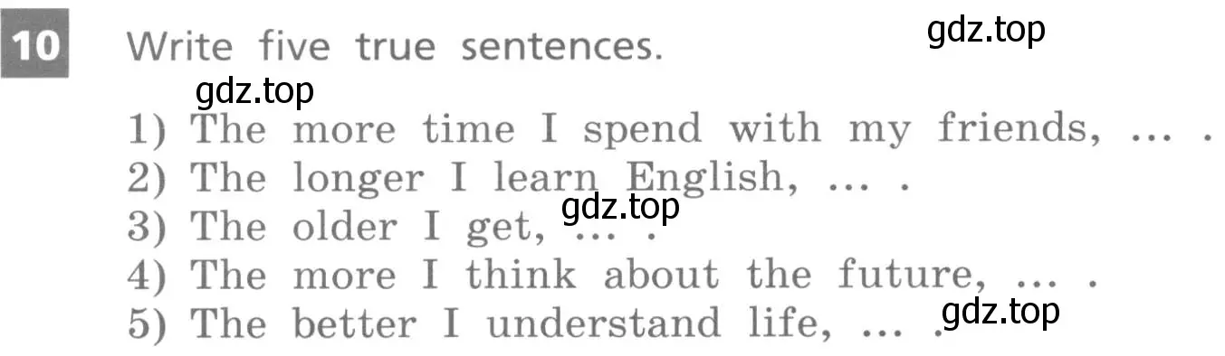 Условие номер 10 (страница 14) гдз по английскому языку 8 класс Афанасьева, Михеева, учебник 1 часть