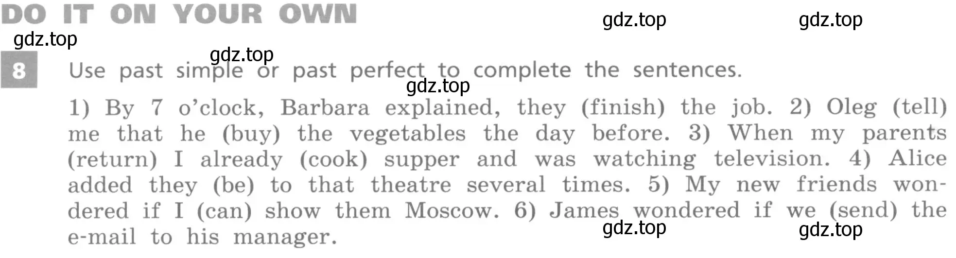 Условие номер 8 (страница 76) гдз по английскому языку 8 класс Афанасьева, Михеева, учебник 1 часть