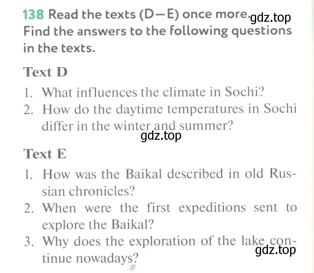 Условие номер 138 (страница 46) гдз по английскому языку 8 класс Биболетова, Трубанева, учебник