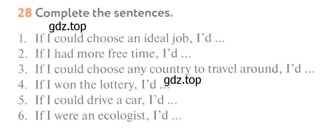 Условие номер 28 (страница 62) гдз по английскому языку 8 класс Биболетова, Трубанева, учебник