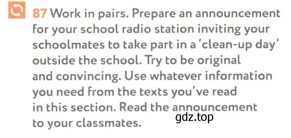 Условие номер 87 (страница 78) гдз по английскому языку 8 класс Биболетова, Трубанева, учебник