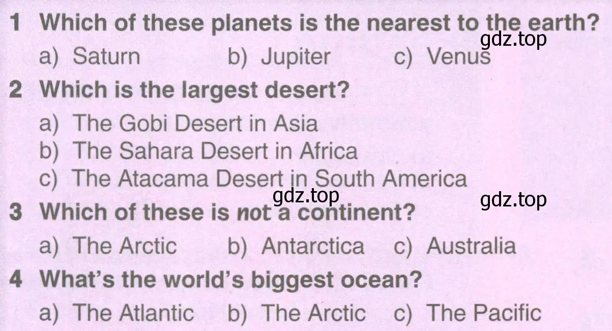Условие Quiz (страница 73) гдз по английскому языку 8 класс Комарова, Ларионова, учебник