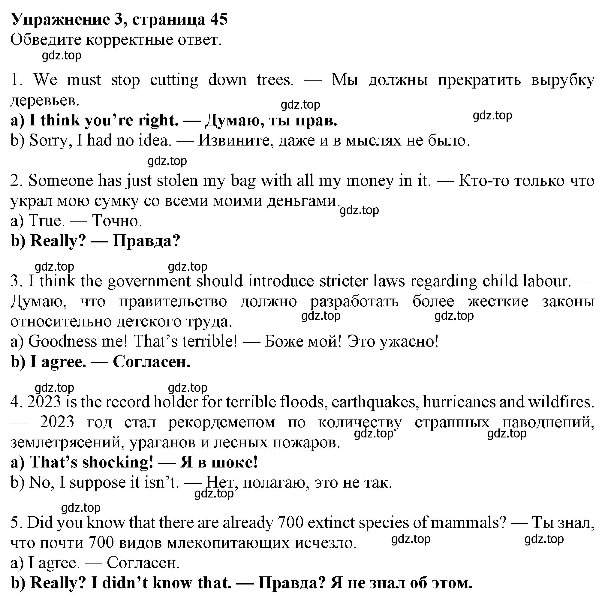 Решение номер 3 (страница 45) гдз по английскому языку 8 класс Ваулина, Дули, рабочая тетрадь