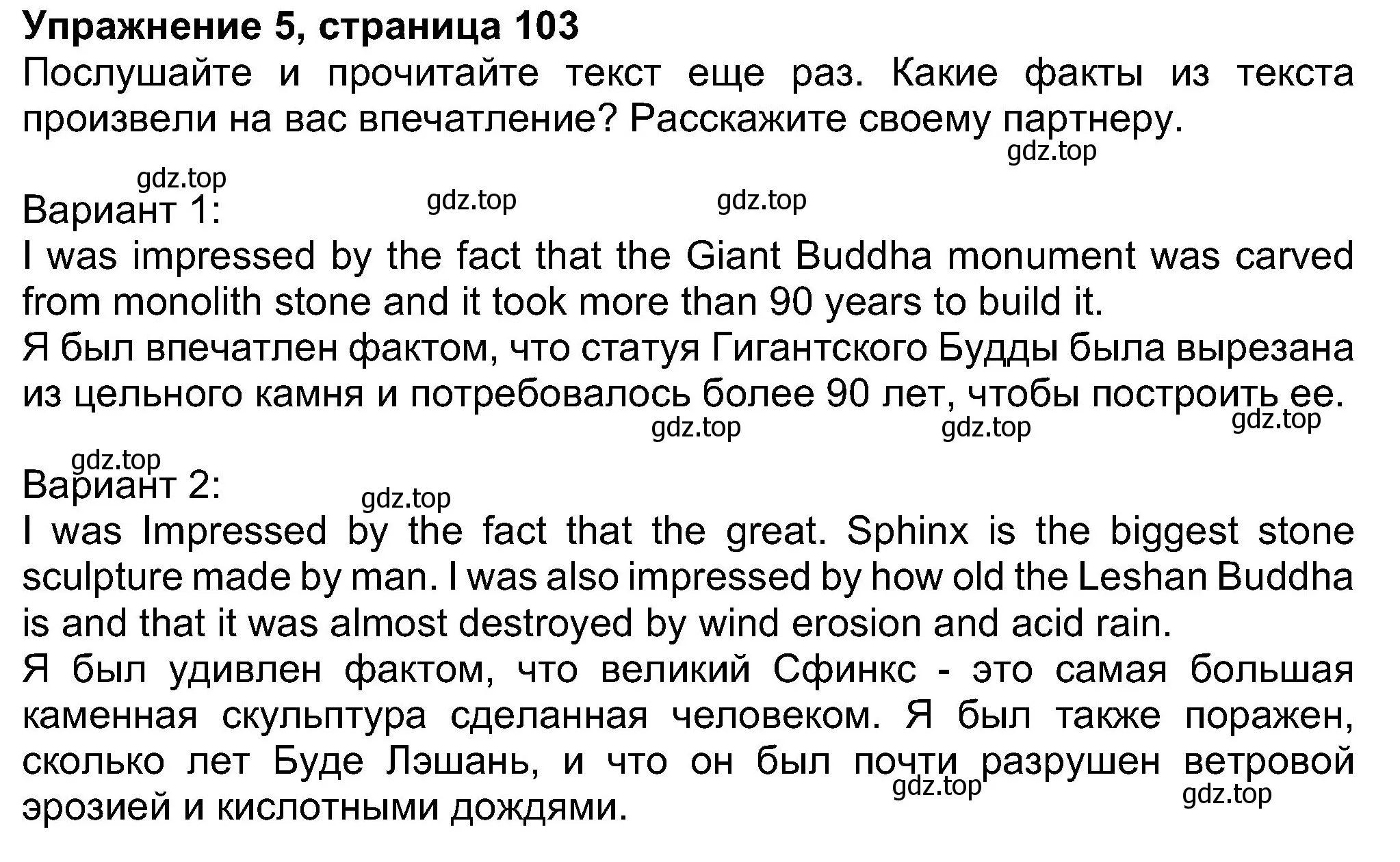 Решение номер 5 (страница 103) гдз по английскому языку 8 класс Ваулина, Дули, учебник