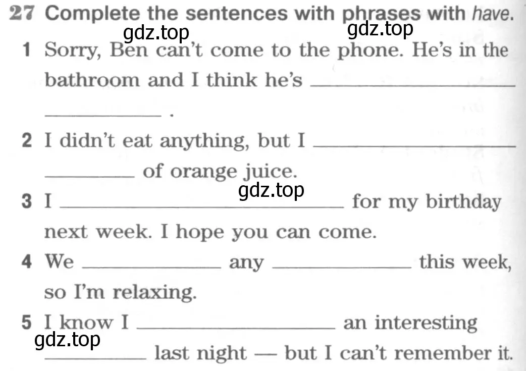 Условие номер 27 (страница 32) гдз по английскому языку 8 класс Вербицкая, Уайт, рабочая тетрадь