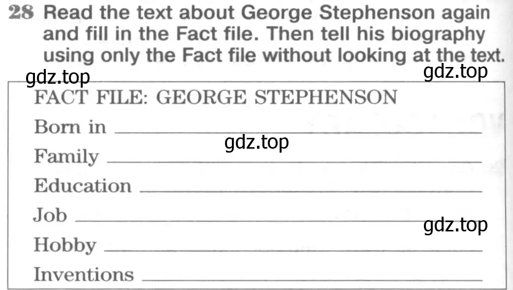 Условие номер 28 (страница 32) гдз по английскому языку 8 класс Вербицкая, Уайт, рабочая тетрадь