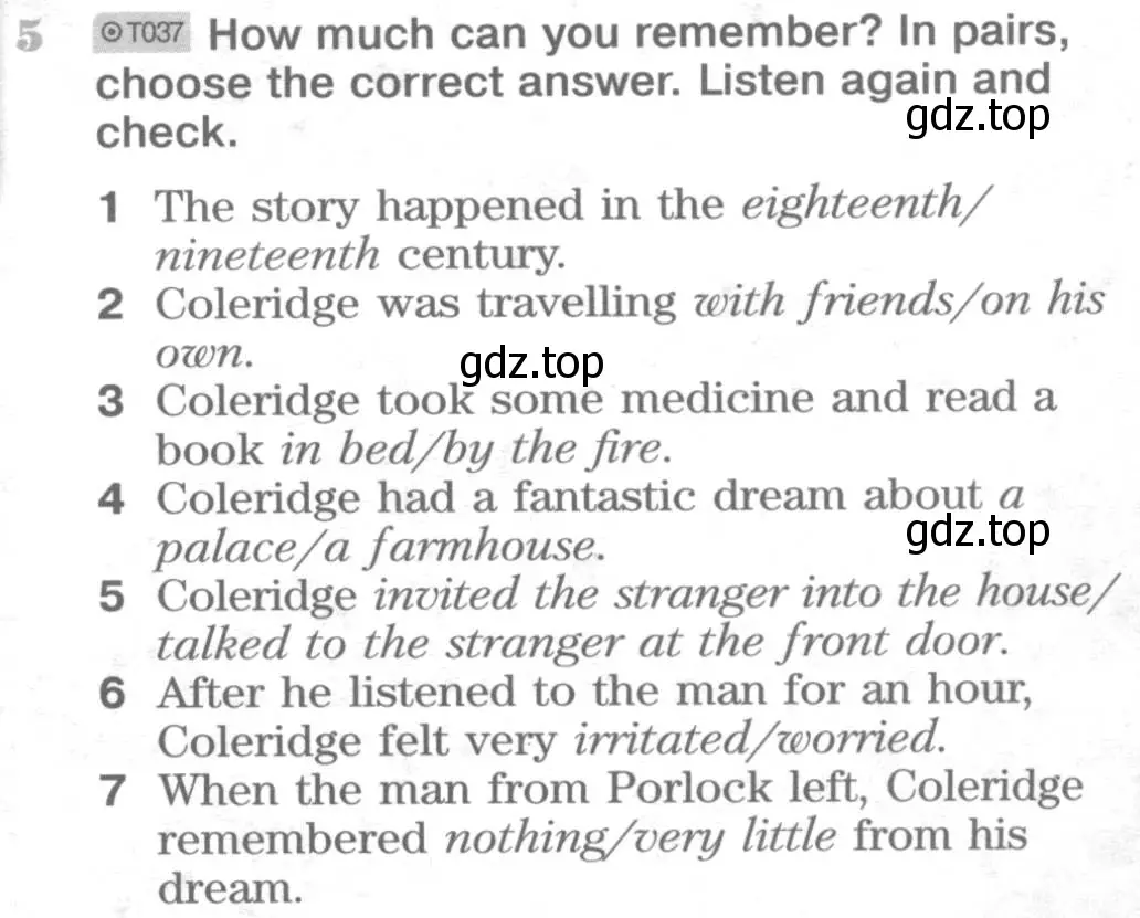 Условие номер 5 (страница 37) гдз по английскому языку 8 класс Вербицкая, Маккин, учебник