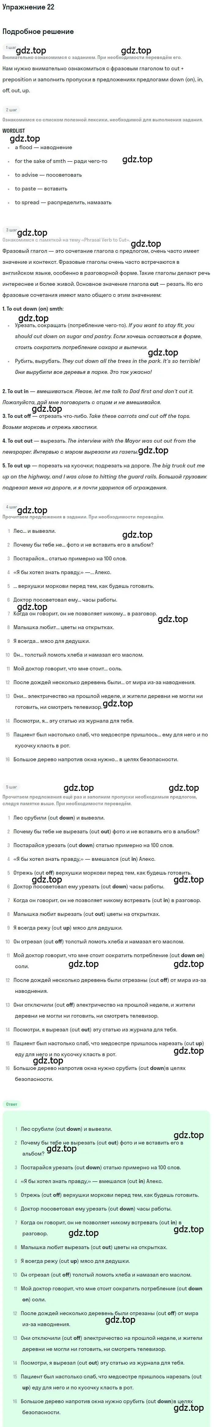 Решение номер 22 (страница 85) гдз по английскому языку 9 класс Афанасьева, Михеева, учебник