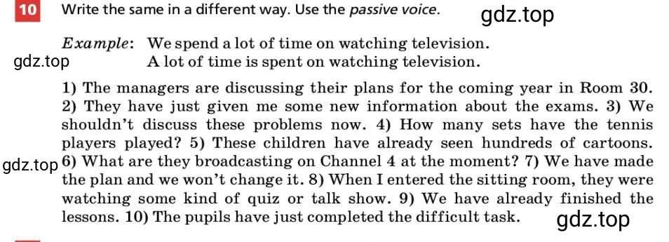 Условие номер 10 (страница 30) гдз по английскому языку 9 класс Афанасьева, Михеева, учебник 1 часть