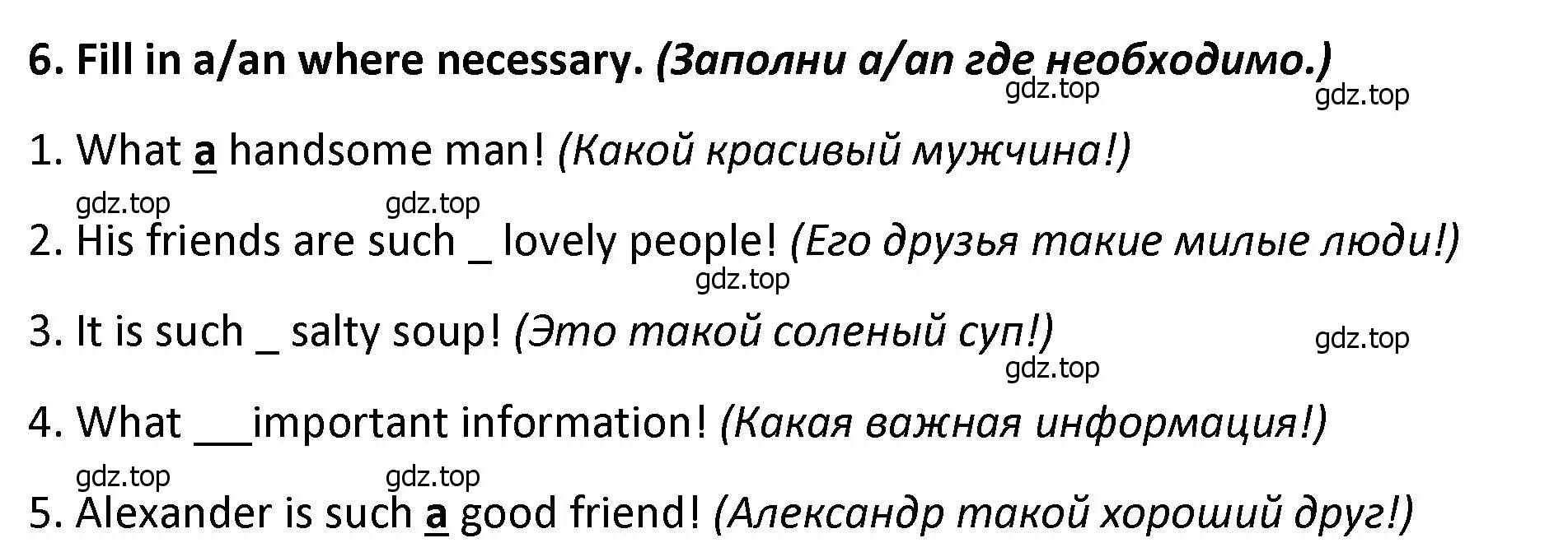 Решение номер 6 (страница 40) гдз по английскому языку 9 класс Иняшкин, Комиссаров, сборник грамматических упражнений