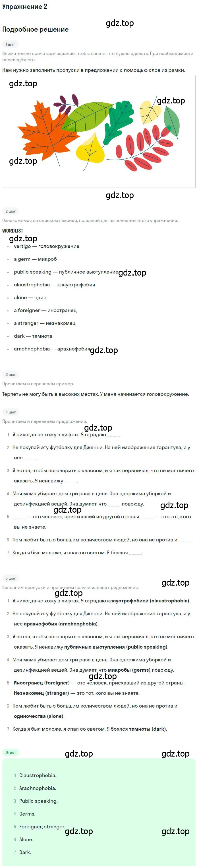 Решение номер 2 (страница 66) гдз по английскому языку 9 класс Комарова, Ларионова, рабочая тетрадь