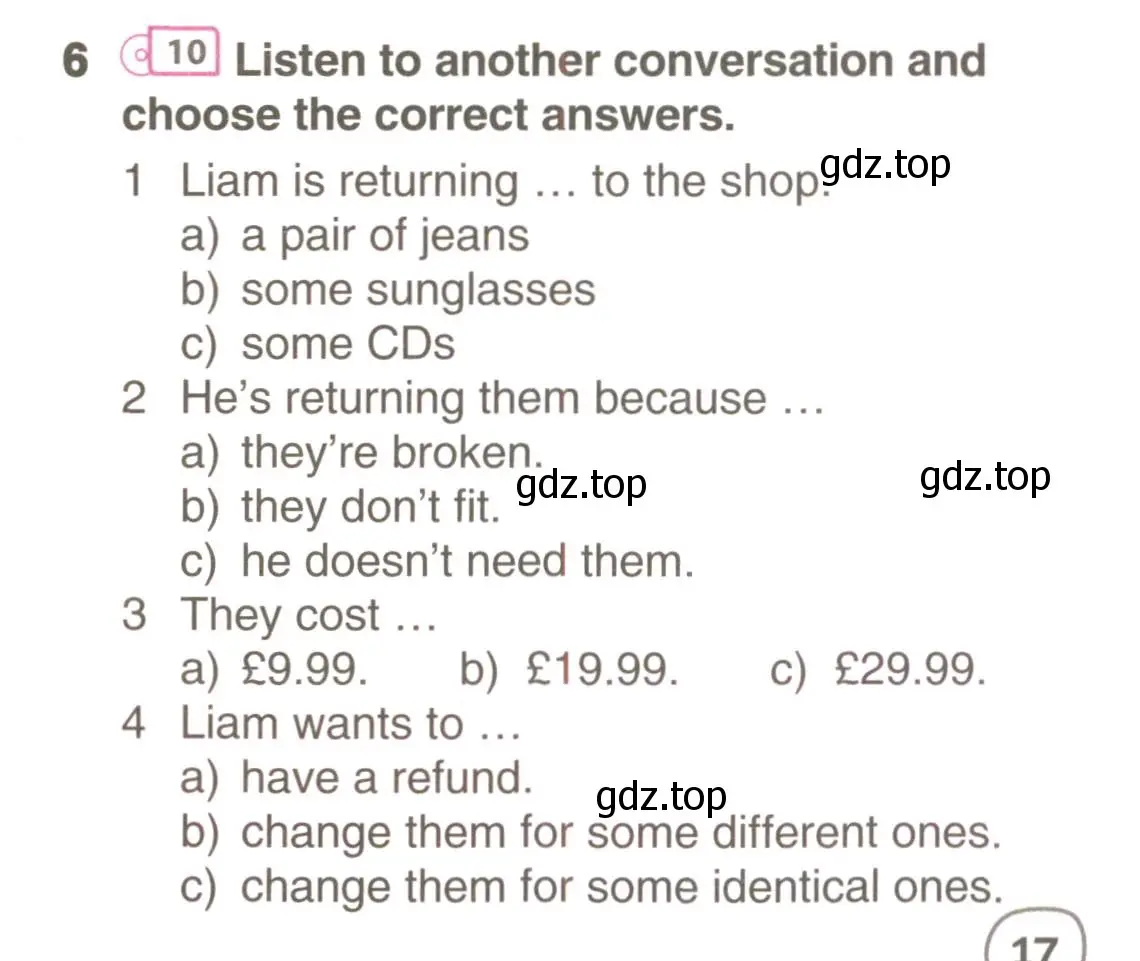 Условие номер 6 (страница 17) гдз по английскому языку 9 класс Комарова, Ларионова, учебник