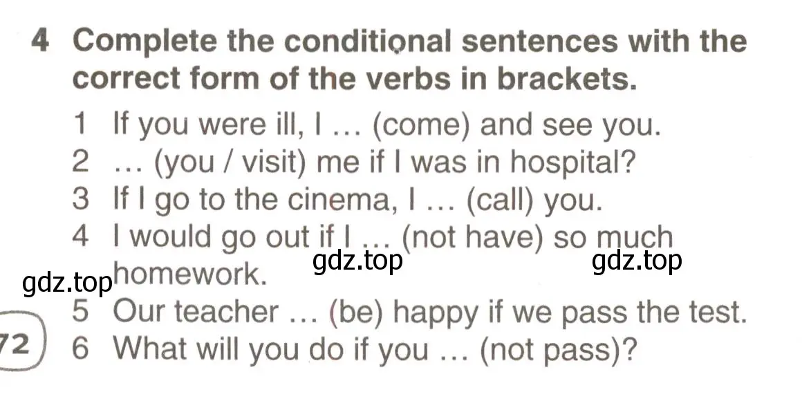 Условие номер 4 (страница 72) гдз по английскому языку 9 класс Комарова, Ларионова, учебник