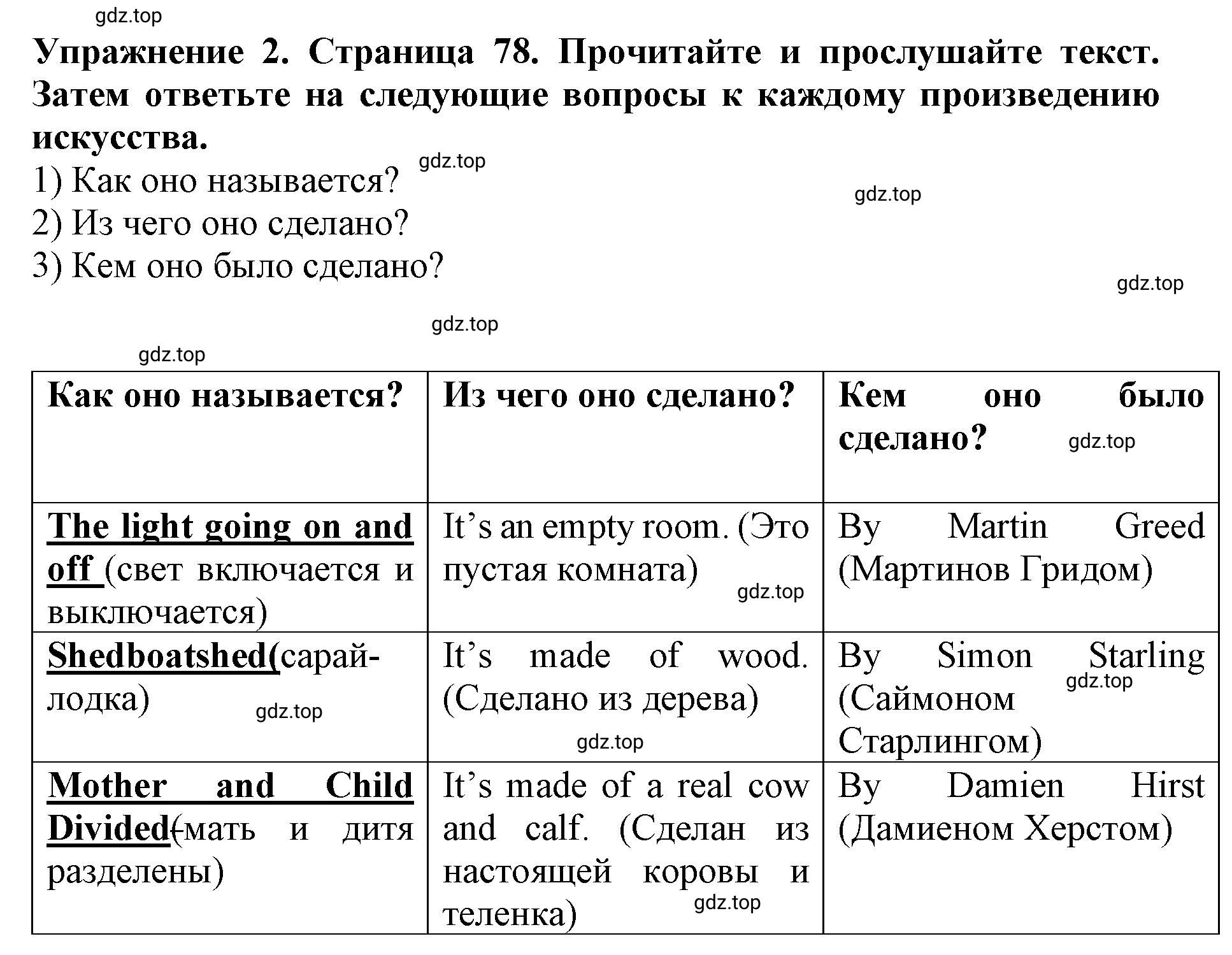 Решение 2. номер 2 (страница 78) гдз по английскому языку 9 класс Комарова, Ларионова, учебник