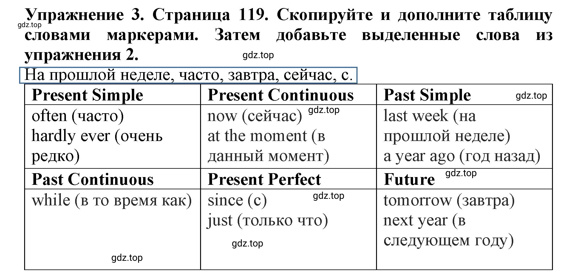 Решение 2. номер 3 (страница 119) гдз по английскому языку 9 класс Комарова, Ларионова, учебник