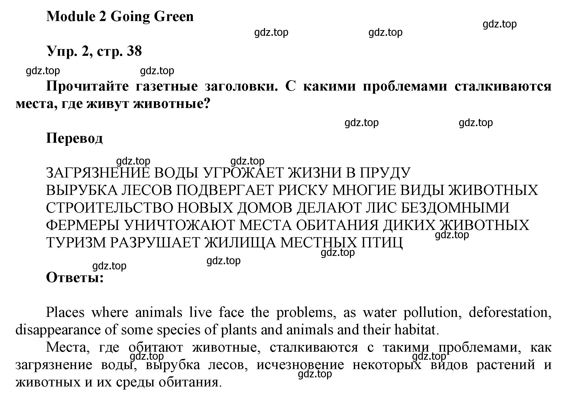 Решение номер 2 (страница 38) гдз по английскому языку 9 класс Ваулина, Дули, учебник