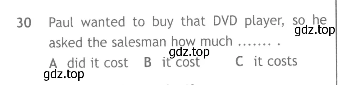 Условие номер 30 (страница 6) гдз по английскому языку 9 класс Ваулина, Дули, контрольные задания