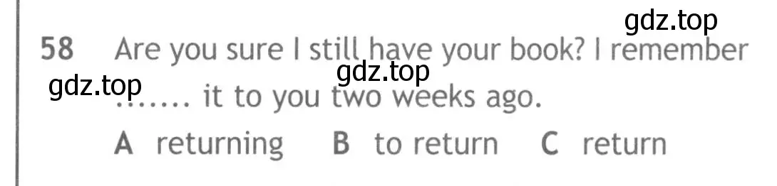 Условие номер 58 (страница 7) гдз по английскому языку 9 класс Ваулина, Дули, контрольные задания