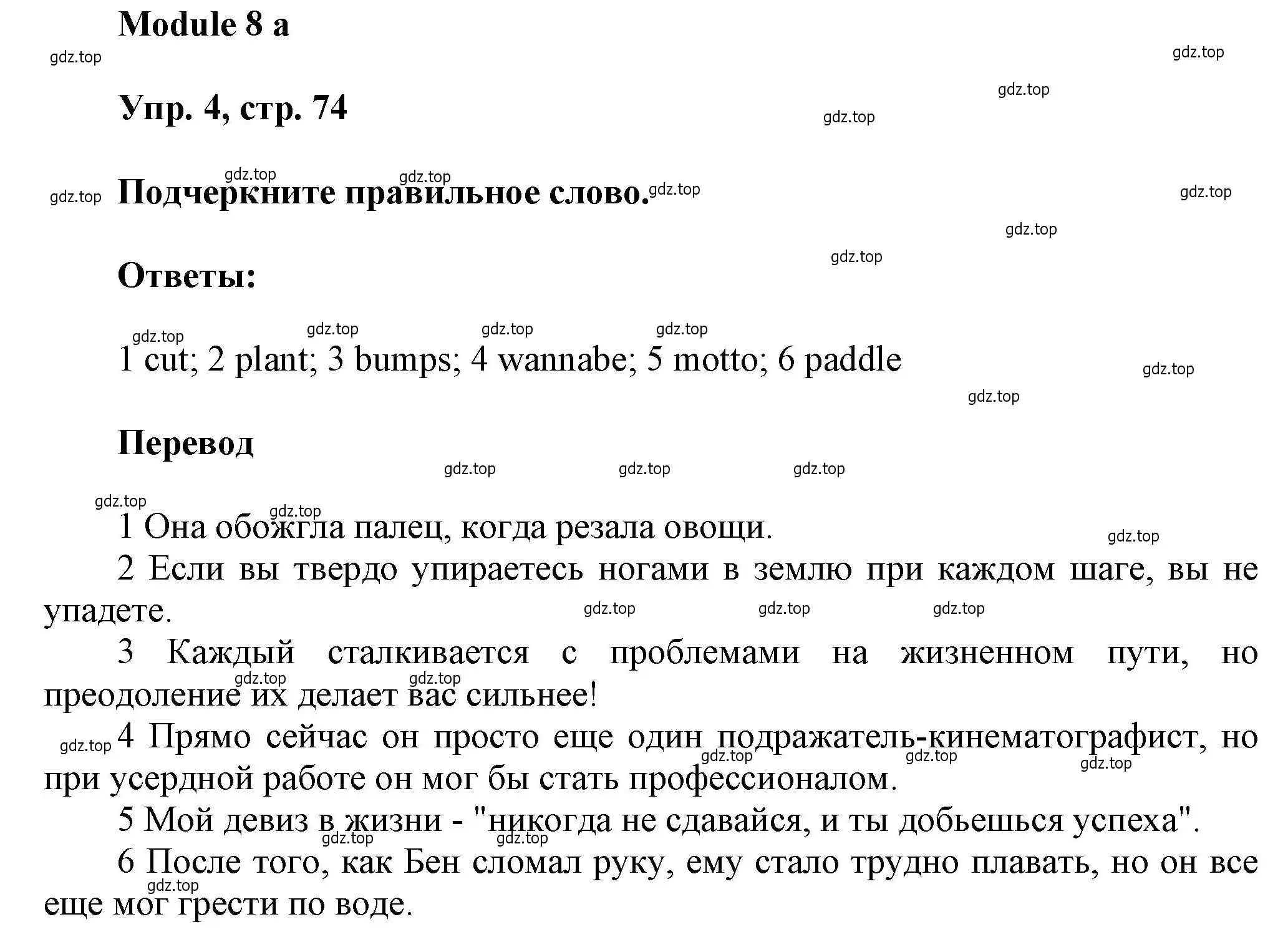 Решение номер 4 (страница 74) гдз по английскому языку 9 класс Ваулина, Дули, рабочая тетрадь