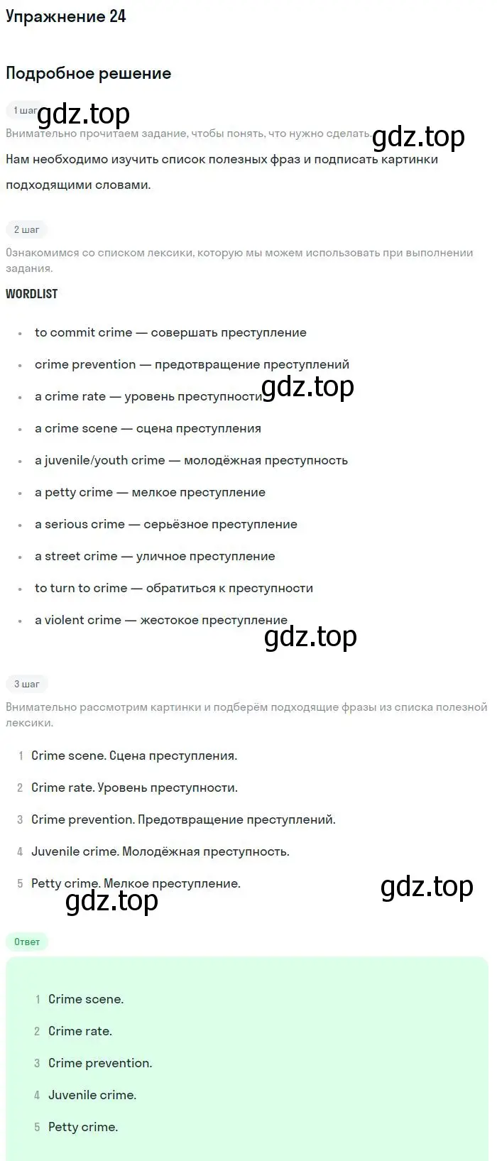 Решение номер 24 (страница 49) гдз по английскому языку 9 класс Вербицкая, Уайт, рабочая тетрадь