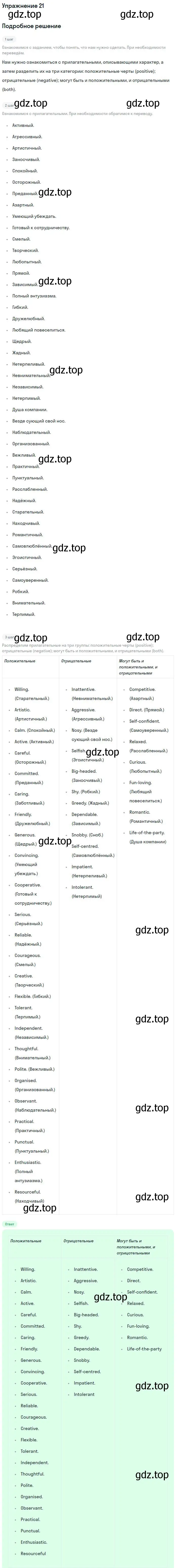Решение номер 21 (страница 76) гдз по английскому языку 9 класс Вербицкая, Уайт, рабочая тетрадь