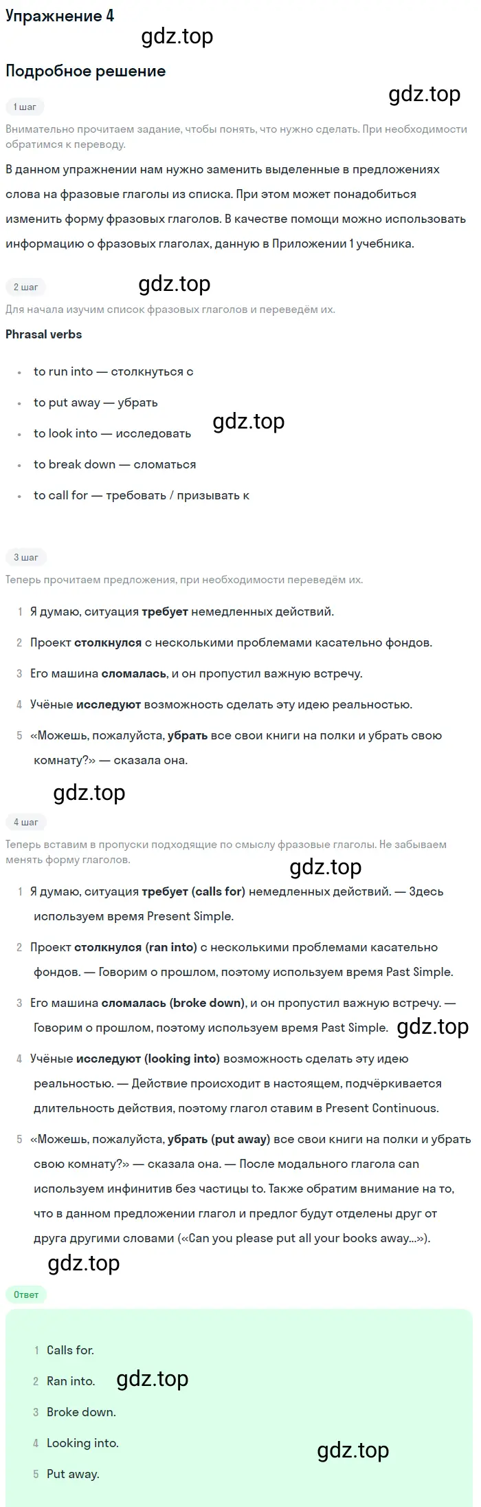 Решение 2. номер 4 (страница 132) гдз по английскому языку 10 класс Баранова, Дули, учебник