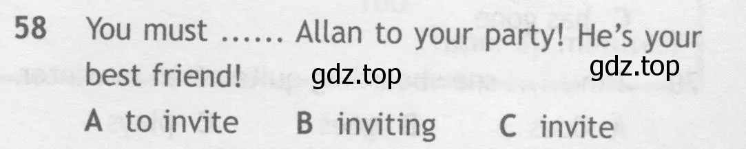 Условие номер 58 (страница 33) гдз по английскому языку 10 класс Афанасьева, Дули, контрольные задания