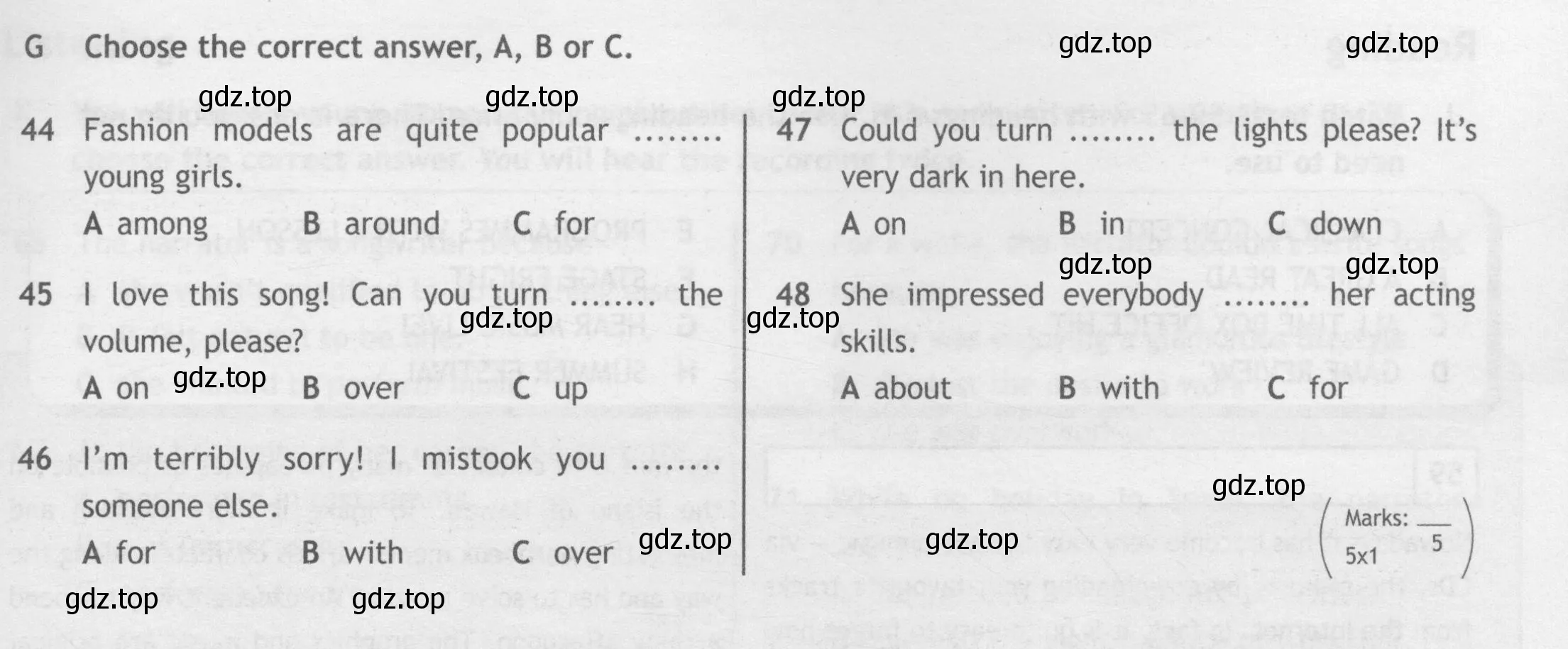 Условие  G (страница 47) гдз по английскому языку 10 класс Афанасьева, Дули, контрольные задания