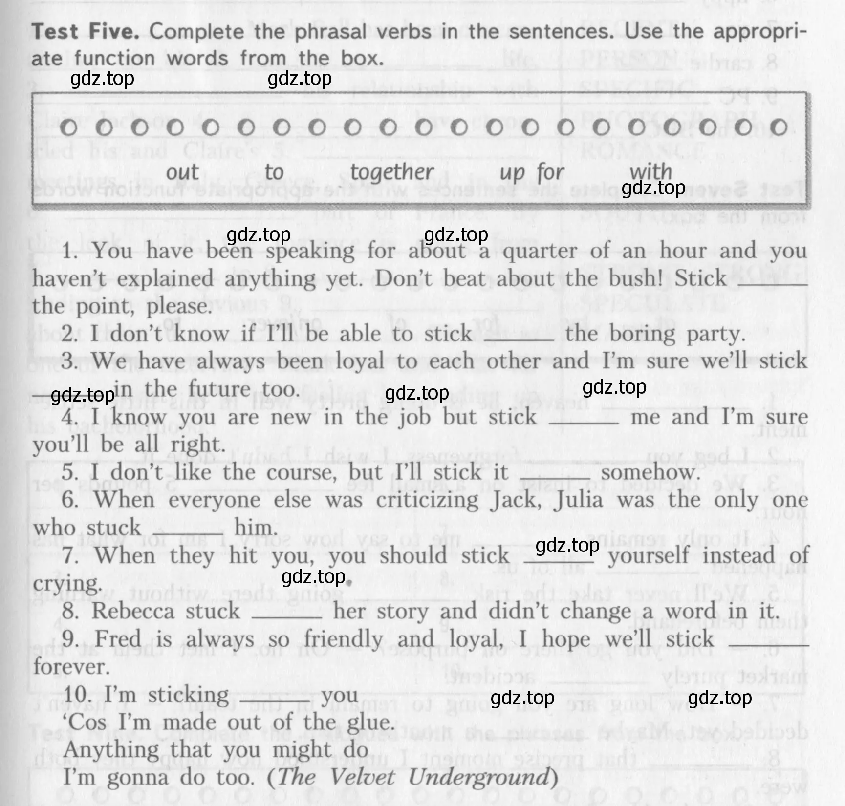 Условие  Test Five (страница 65) гдз по английскому языку 10 класс Афанасьева, Михеева, контрольные задания