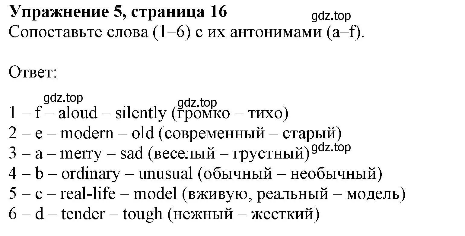 Решение номер 5 (страница 16) гдз по английскому языку 10 класс Афанасьева, Дули, рабочая тетрадь