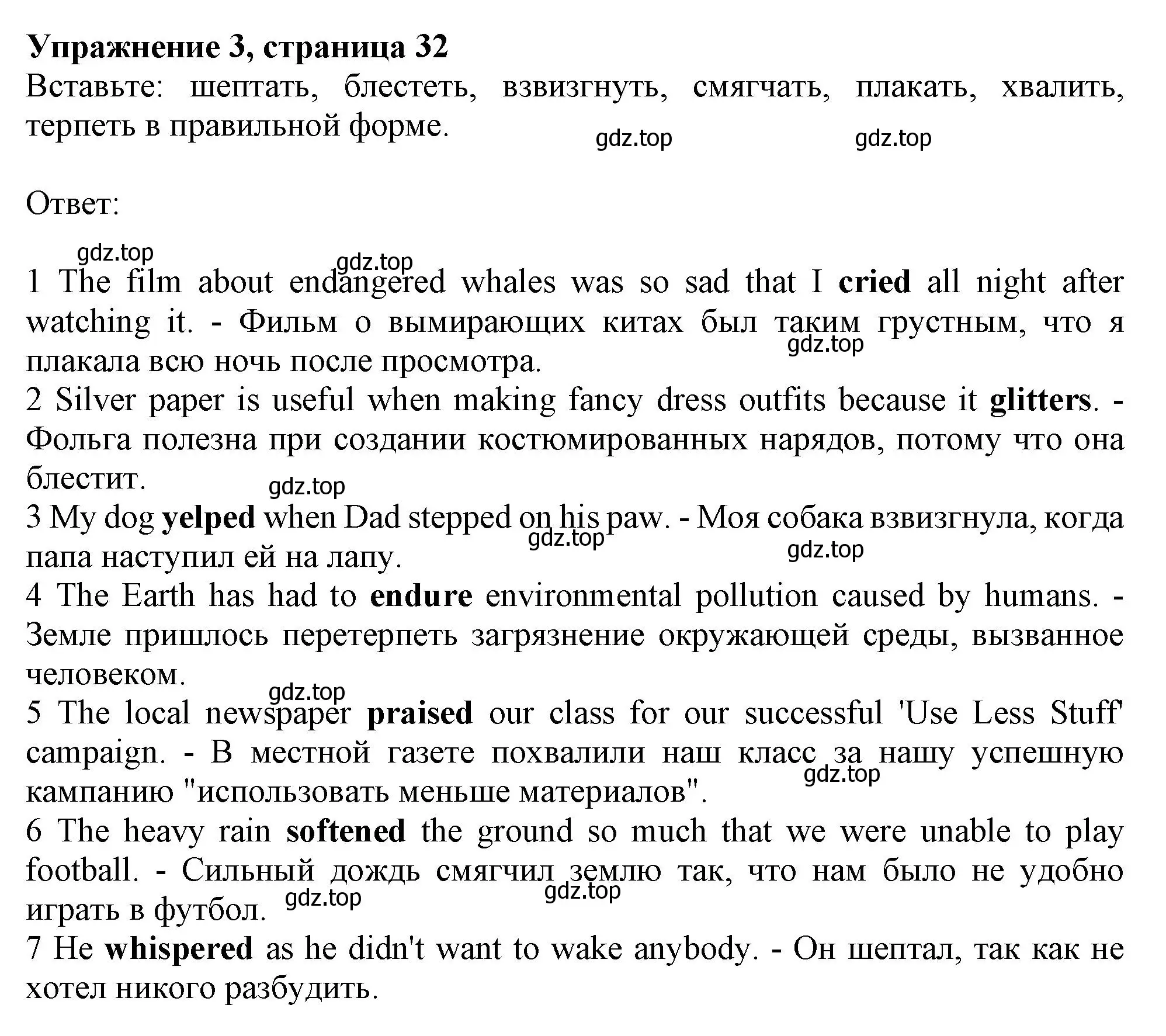 Решение номер 3 (страница 32) гдз по английскому языку 10 класс Афанасьева, Дули, рабочая тетрадь