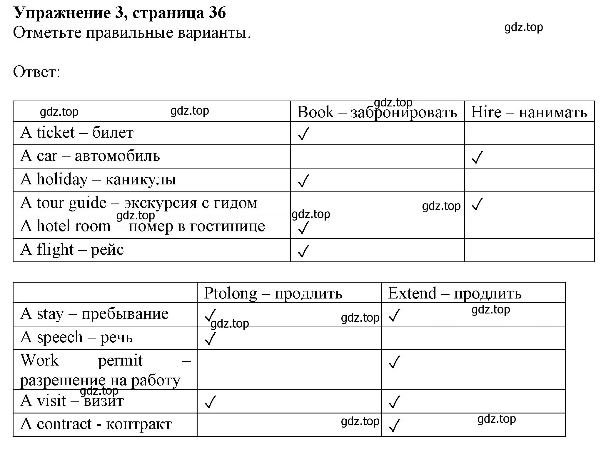 Решение номер 3 (страница 36) гдз по английскому языку 10 класс Афанасьева, Дули, рабочая тетрадь